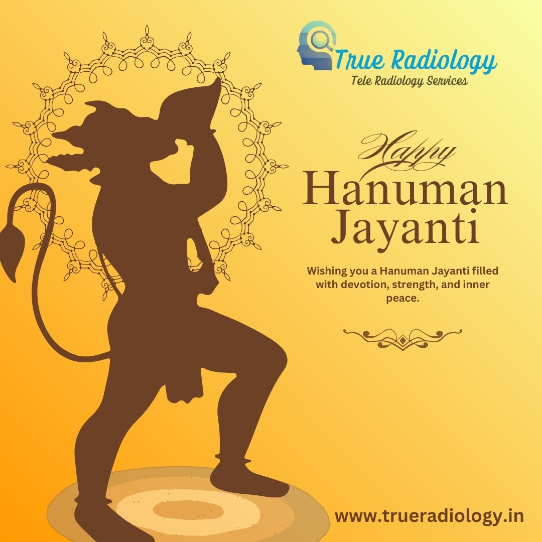 🙏🏽 Happy Hanuman Jayanti! 🐒✨ 🙏🏽 #HanumanJayanti #JaiHanuman #Devotion #Strength #Wisdom 🕉️#trueradiology #teleradiologyservices #TeleradiologyAdvantage #Telemedicine #TeleRadiology #teleradiologysolutions #teleradioamerica #trueradiology