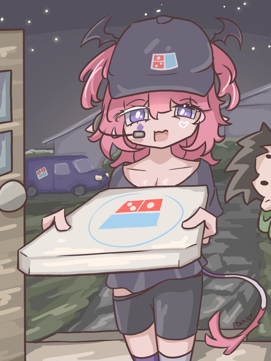 someone ordered pizza #heartheartart #camilart #vtuber