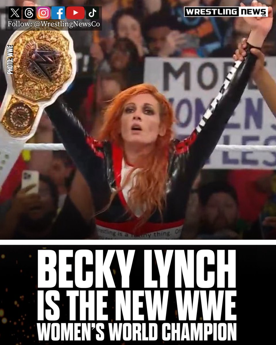 Becky Lynch is the new WWE Women’s World Champion #WWERaw