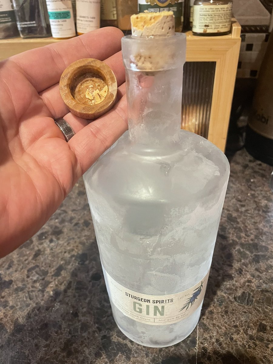 Andrew_DK's tweet photo. HEY .@SturgeonSpirits I had to break out the .@CHANNELLOCK to get at your gin

You two should do a marketing partnership or something https://t.co/CAs7TipiRA
