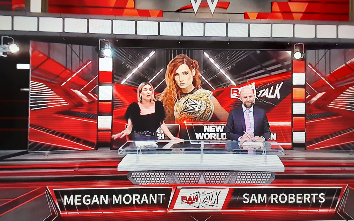 @MeganMorantWWE & @notsam Host another episode of #RAWTALK