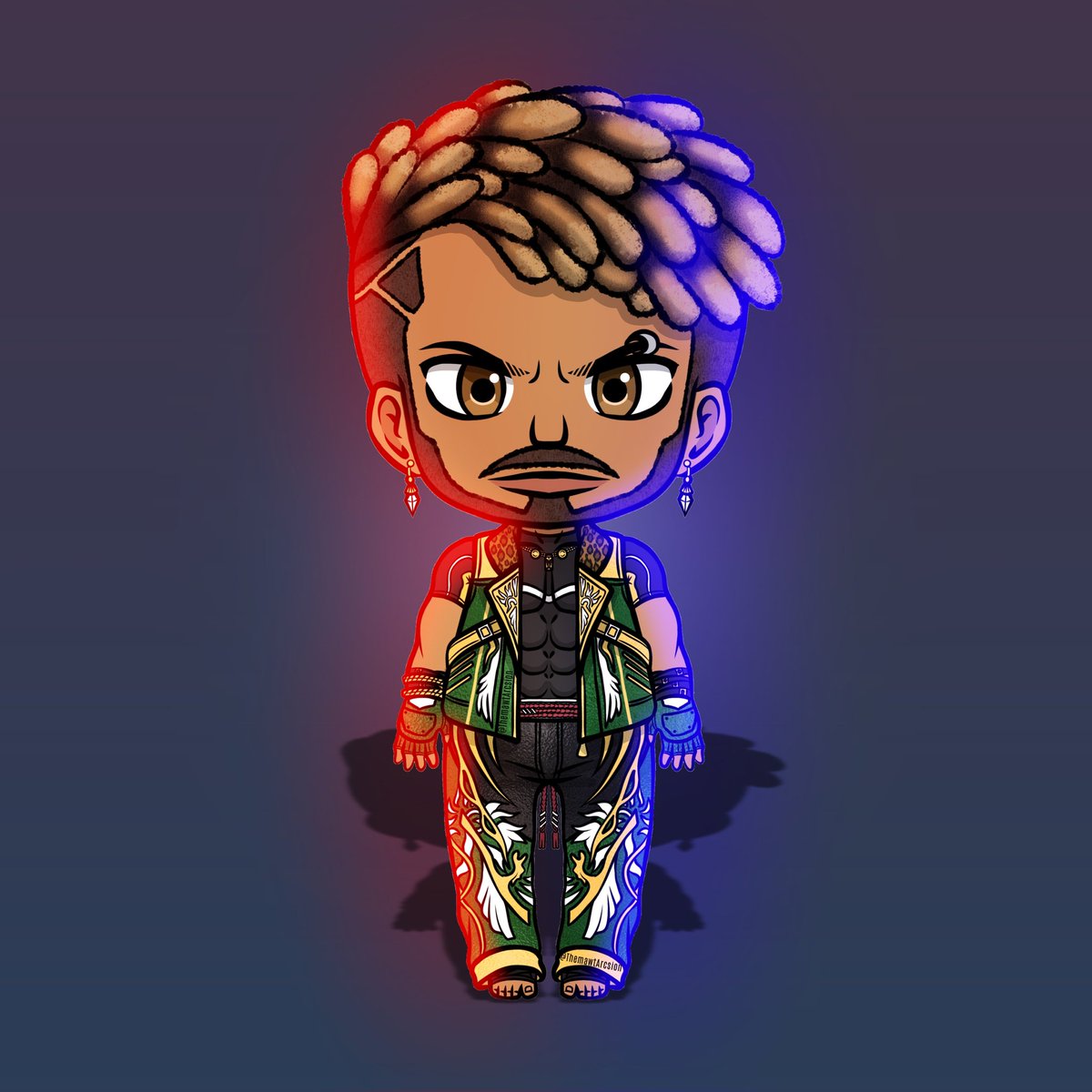 'Indomitable Flash'
Tekken 8 - Eddy Gordo

#themawtarcsion #themawt #TEKKEN #tekken8 #tekkenfanart #fanart #chibi #digitalartwork #illustration #ArtistOnTwitter #eddy