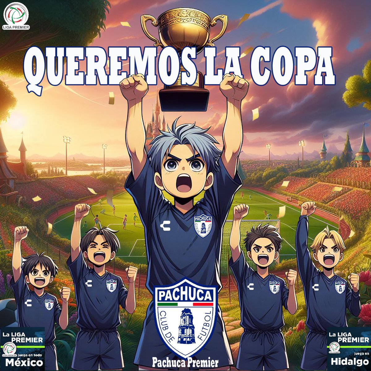 🟦QUEREMOS LA COPA⬜️

Estamos en la liguilla, este  miércoles tenemos que encarar nuestro primer reto, que es enfrentar en casa en el juego de ida.

#PachucaPremier #laligapremierjuegaentodoméxico #LigaPremierFMF #Liguilla #JuegoDeIda <a href="/LigaPremier_FMF/">Liga Premier FMF</a> <a href="/adictosala_p/">Adictos a la Premier Mx</a>