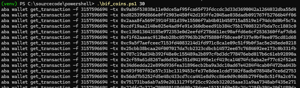 Just spending the evening writing Powershell tools. Did someone say coin splitter?