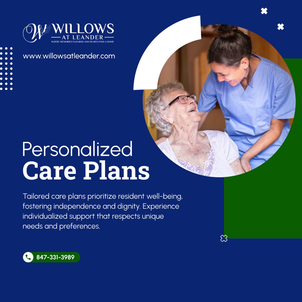 Discover the transformative power of personalized care plans at Willows At Leander LLC, where residents are valued and their individuality is honored. #LeanderTX #PersonCenteredCare #MemoryCareAndAssistedLivingHome