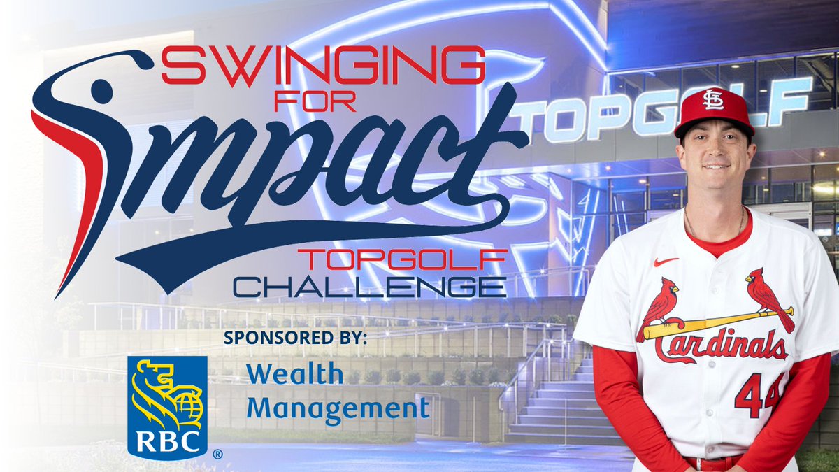 Shoutout to RBC Wealth Management for their support of @kgib44 & our Topgolf #STL event! For more information about Swinging for Impact (May 19) — our Topgolf fundraiser benefit Big League Impact — visit bigleagueimpact.org/topgolfstl. #STLCards