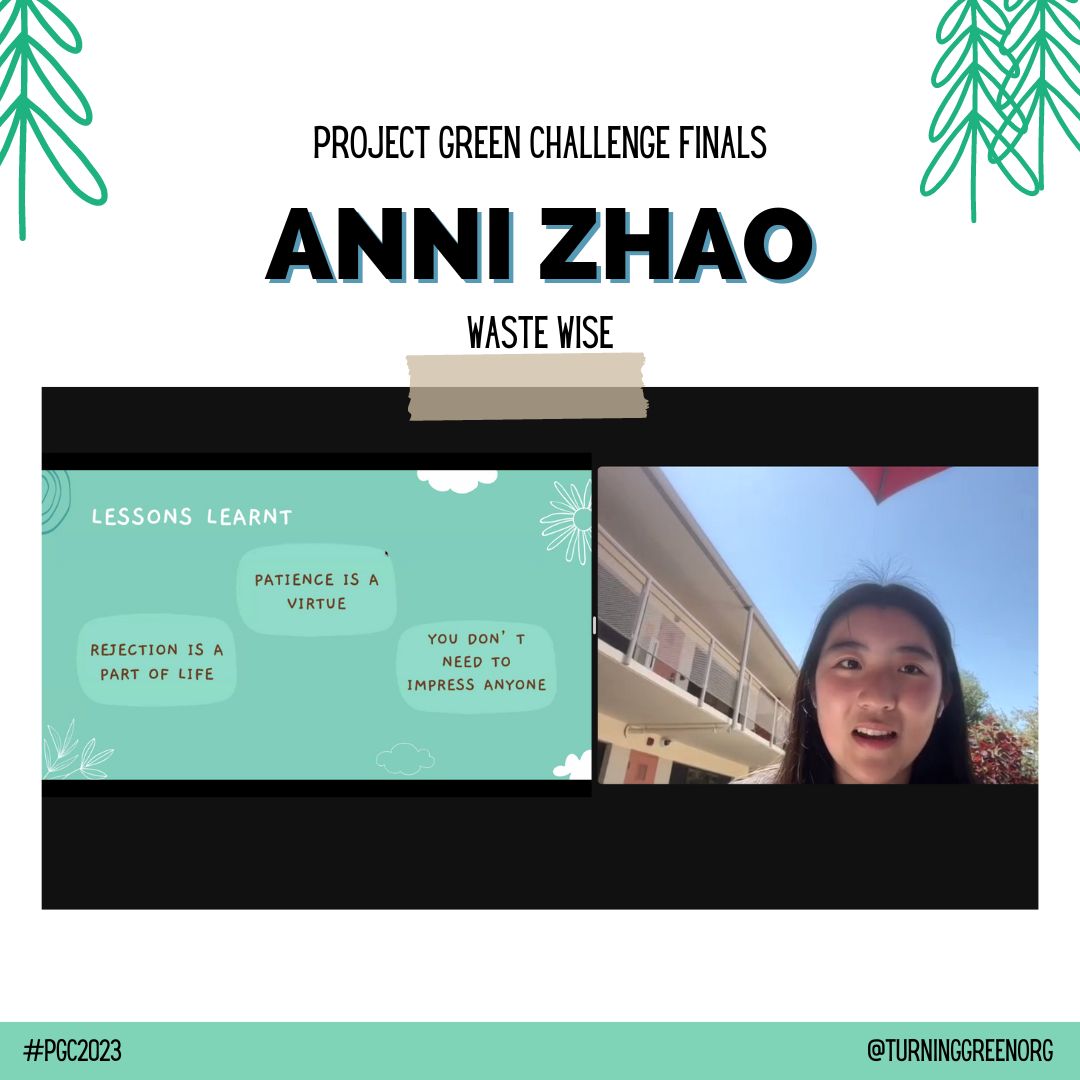 TurningGreenOrg's tweet image. INSPIRED by Anni for her project on waste management at her high school! Yesterday, the #PGC2023-ers presented on the process, completion and impact of the Climate Action Projects they have worked on since November. You can read more about students’ CAPs on our website.