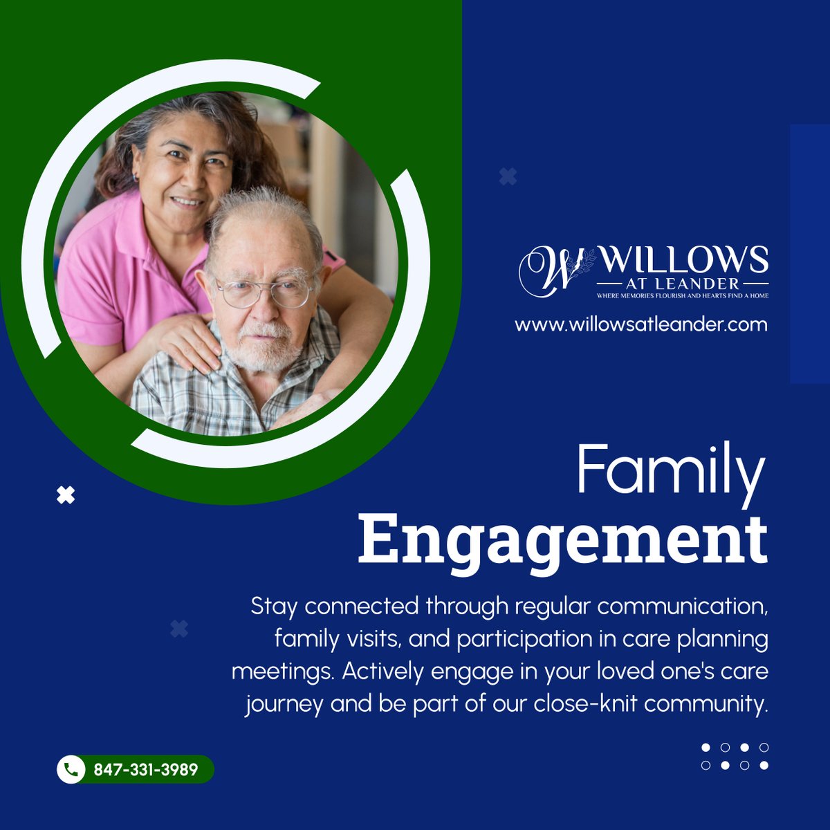 Embrace family involvement at Willows At Leander LLC, where we cherish the bond between residents and their loved ones, fostering a supportive and inclusive environment. 

#LeanderTX #FamilyEngagement #MemoryCareAndAssistedLivingHome