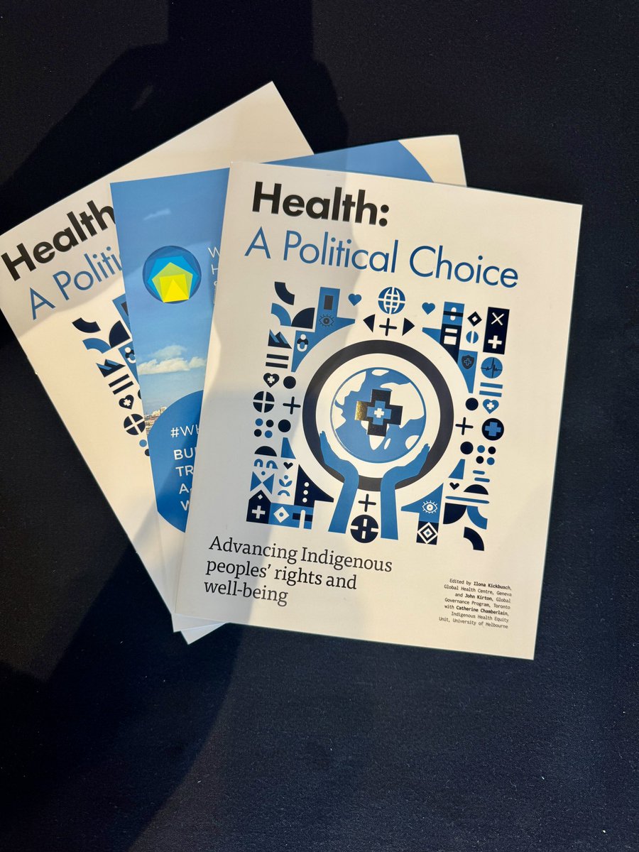 Hot off the press the launch of Health A Political Choice is on now in Room 213 #WHSMelbourne2024 @WorldHealthSmt