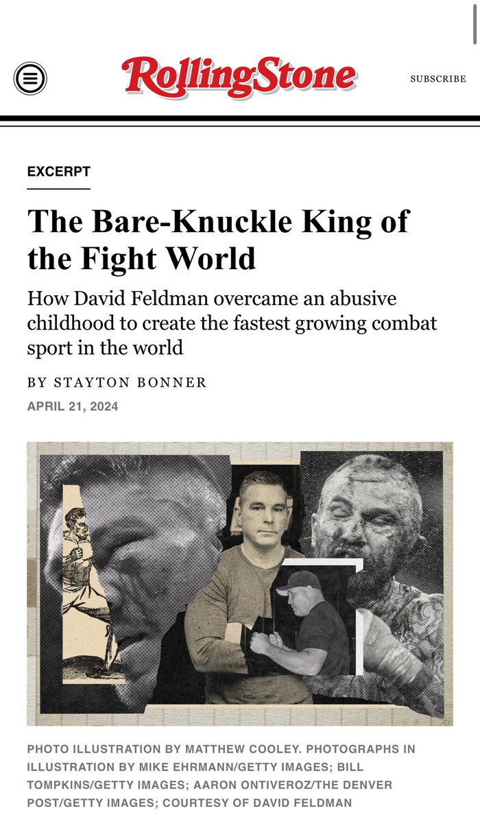 The Triller Family is so proud to have our very own Dave Feldman from @bareknucklefc featured in Rolling Stone 🔥 So much more to come including our first LA Knucklemania event on Saturday! Who's going? Full article: …w-rollingstone-com.cdn.ampproject.org/c/s/www.rollin…