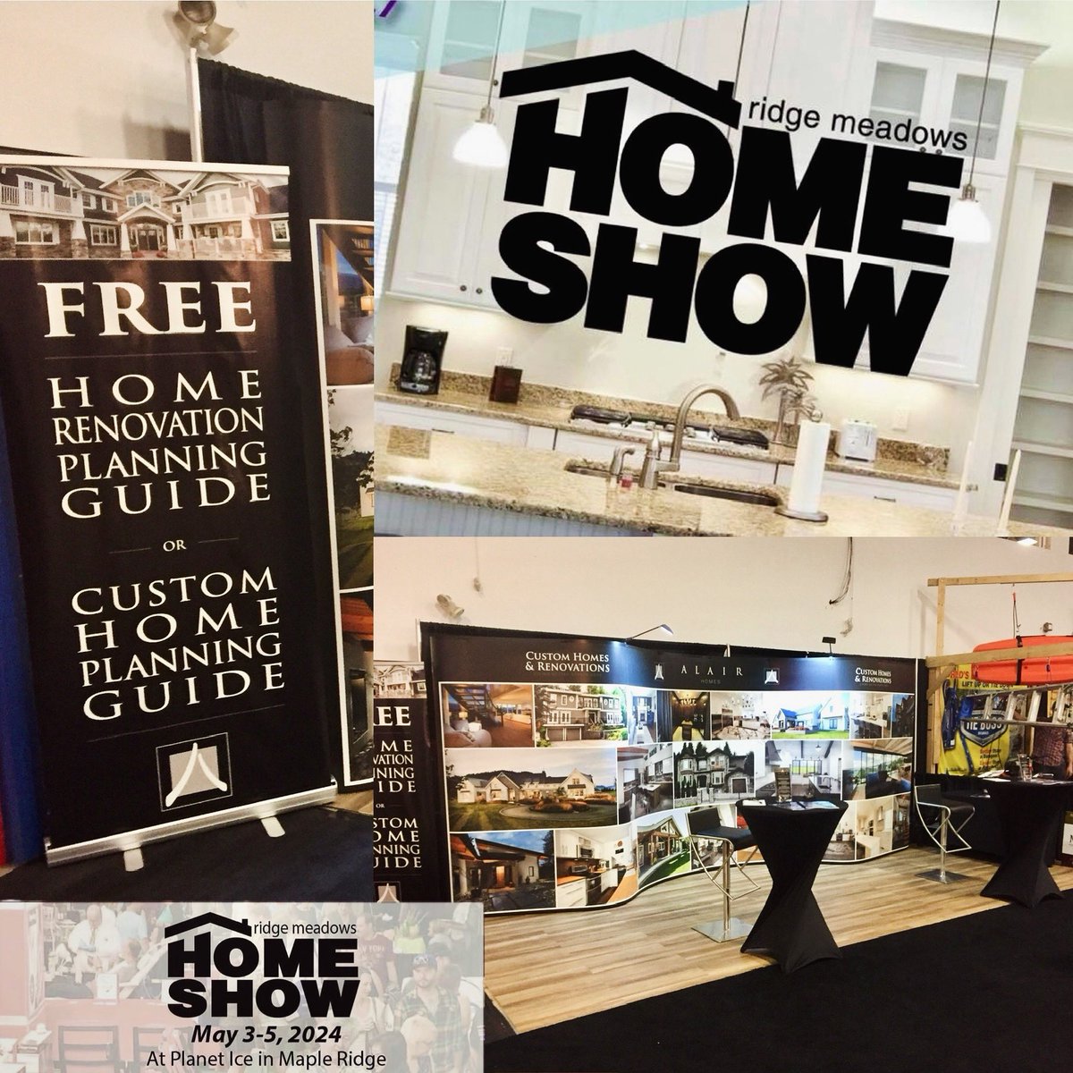 It’s that time of year again, just 11 more days!! Mark the schedule and come visit us down at the Ridge Meadows HOME SHOW May 3,4,5 as this Home Show has it all so bring the Family!!

#Alair #livingbetterstartshere® #mapleridge #mapleridgebuilder #RidgeMeadowsHomeShow