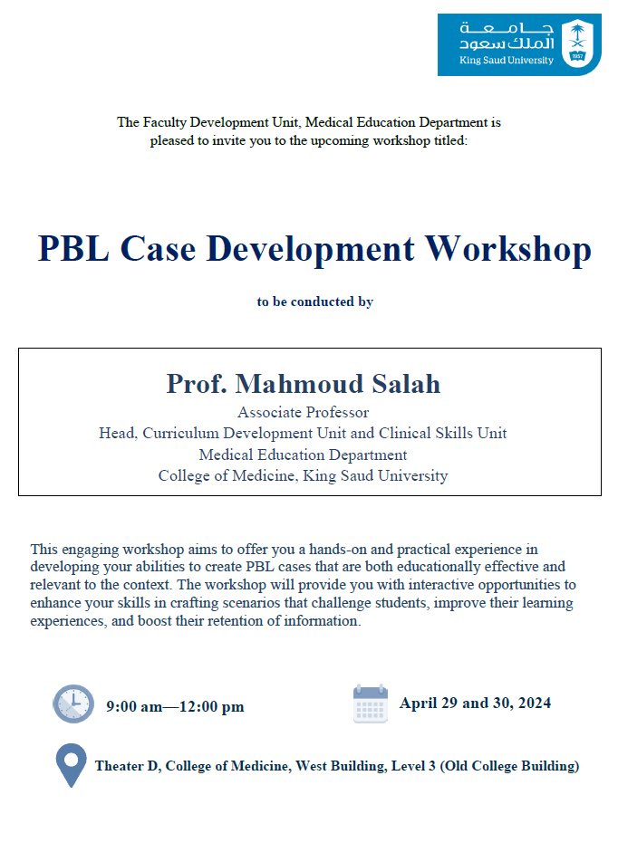 Dear course organizers &course committee members of year1&2 blocks it is highly recommended to attend '