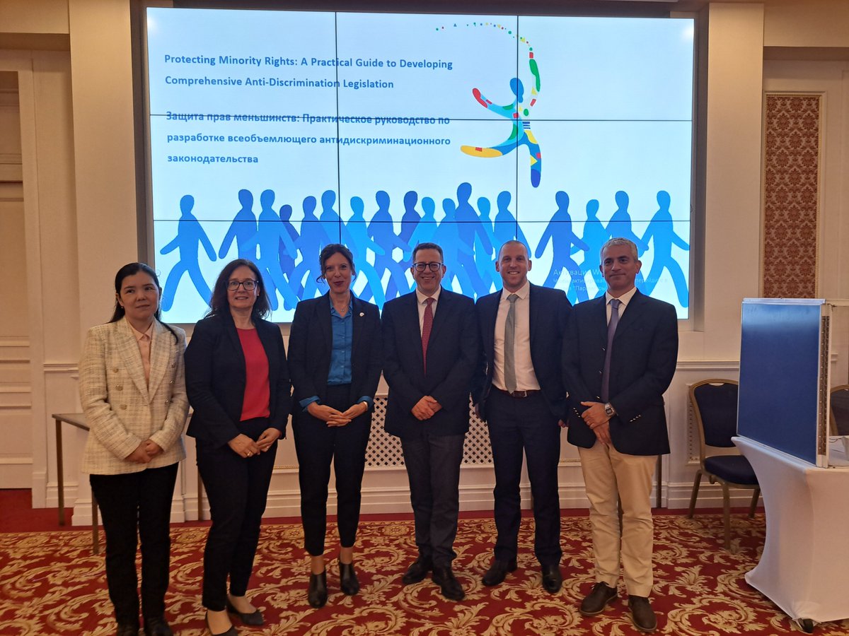 🇰🇬 #Kyrgyztan Interesting conversation in #Bishkek after the launch of the guide 'Protecting Minority Rights: A Practical Guide to Developing Comprehensive Anti-Discrimination Legislation'