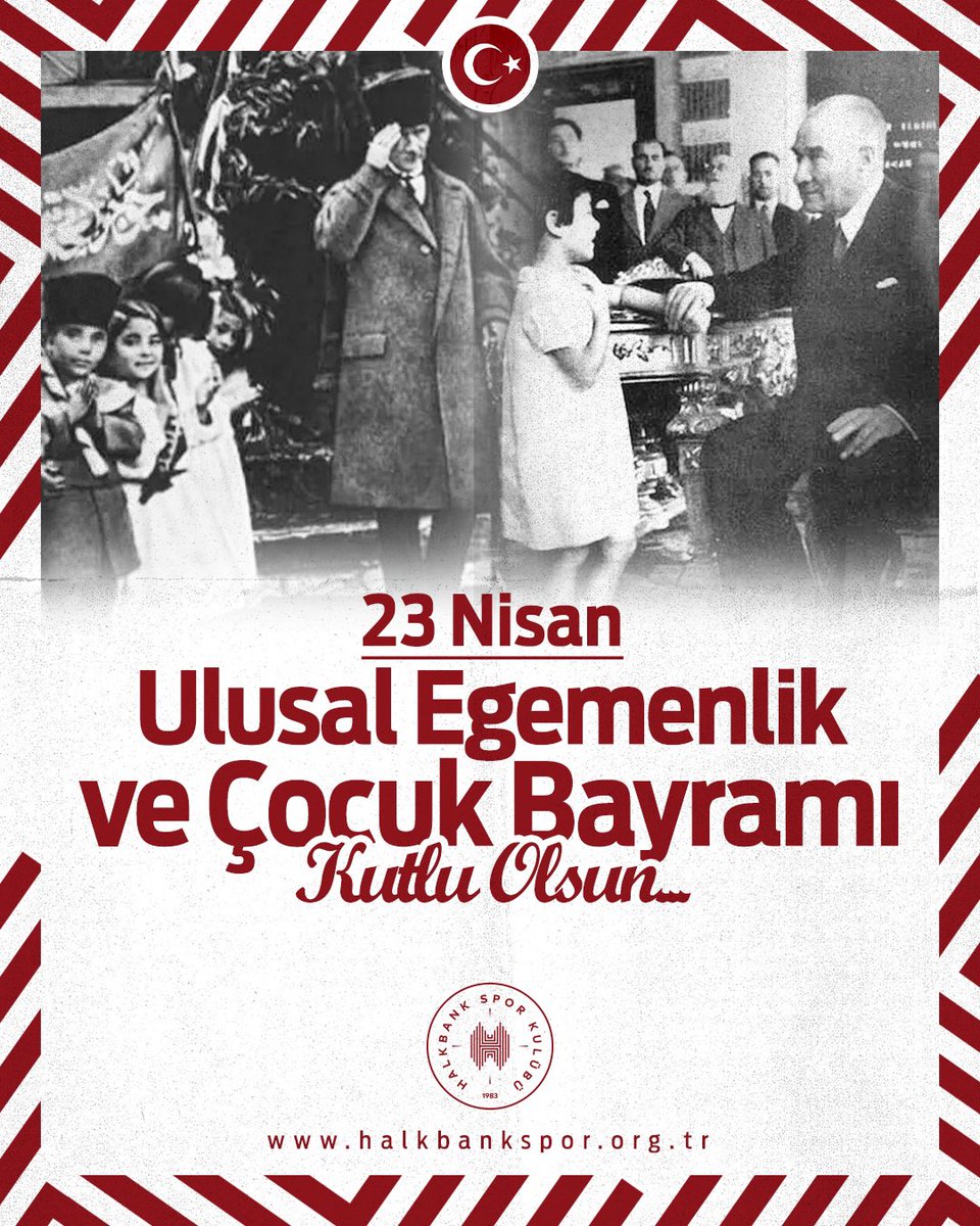 🥳 Geleceğimizin teminatı olan çocuklarımızın sevgi, umut ve neşe dolu günler geçirmesi dileğiyle, 23 Nisan Ulusal Egemenlik ve Çocuk Bayramımız kutlu olsun.🇹🇷