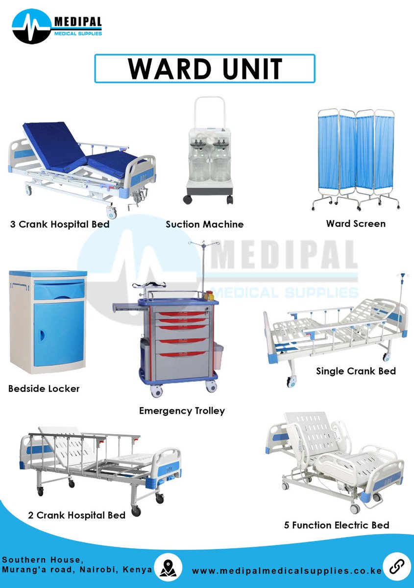 'Equip your hospital ward with the latest, high-quality equipment to ensure top-notch patient care and safety.  #HospitalEquipment #Healthcare #PatientCare' pls RT @annenjeri_m 
@osoroKE 
@dr_chep 
@kinyuayz 
@_Nana_Kc 
@SwafulaI 
@_ClassicBooks_ 
@Reggaewailer