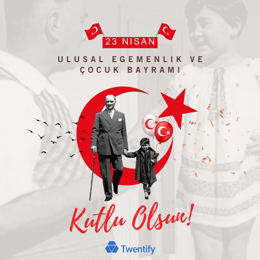 TwentifyTR's tweet photo. Bugün, 23 Nisan Ulusal Egemenlik ve Çocuk Bayramı. Atatürk'ün tüm dünya çocuklarına armağanı olan bu özel günde, geleceğimizin teminatı sevgili çocuklarımızın bayramını kutluyoruz! 🇹🇷
#23Nisan #UlusalEgemenlikveÇocukBayramı #NationalSovereigntyandChildrensDay #Twentify https://t.co/SgaSntlrKL