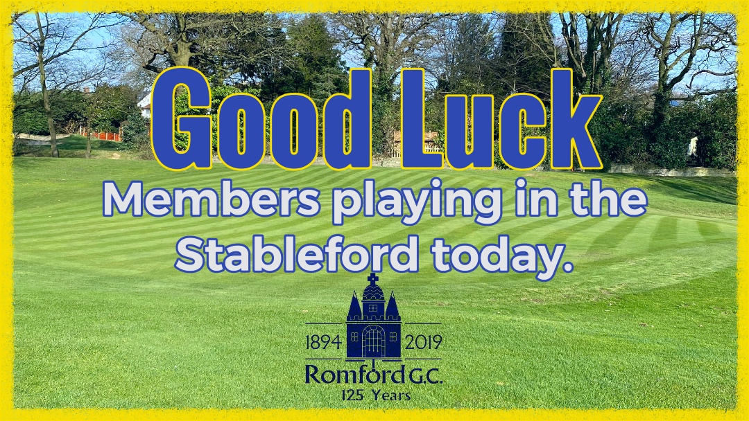 Good luck to our members playing in the Stableford today #rgc #golf #golfinessex #essexgolf