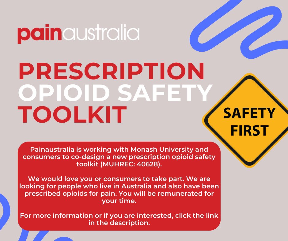 📢🚨 Monash University are looking for participants for 'user testing' with our new opioid safety toolkit in the first week of May. 

🗣️💊 Click the following link to find out more: monash.az1.qualtrics.com/jfe/form/SV_2t…

#OpioidSafety #UserTesting #HealthcareResearch