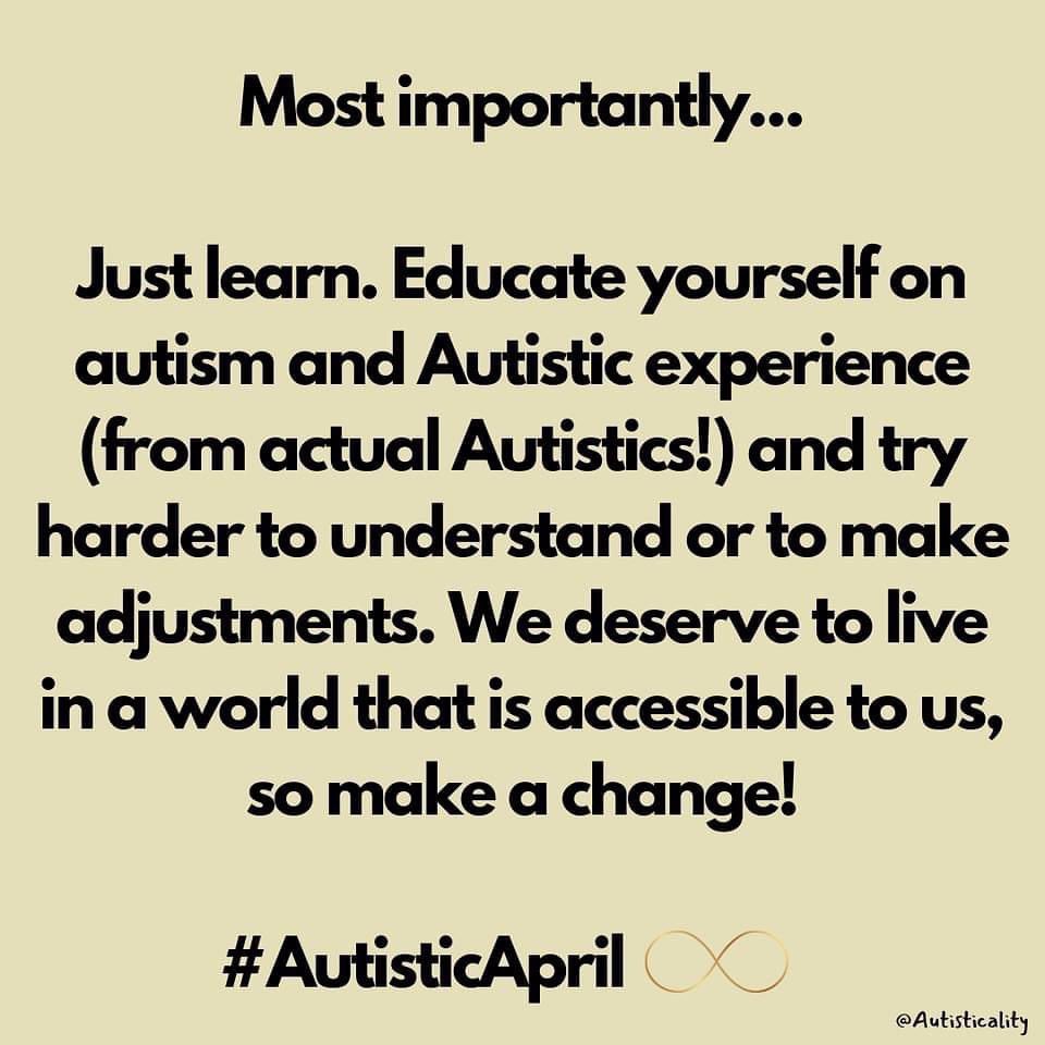 #educateyourself #AutismAcceptanceMonth #BeKindAlways @MineolaUFSD