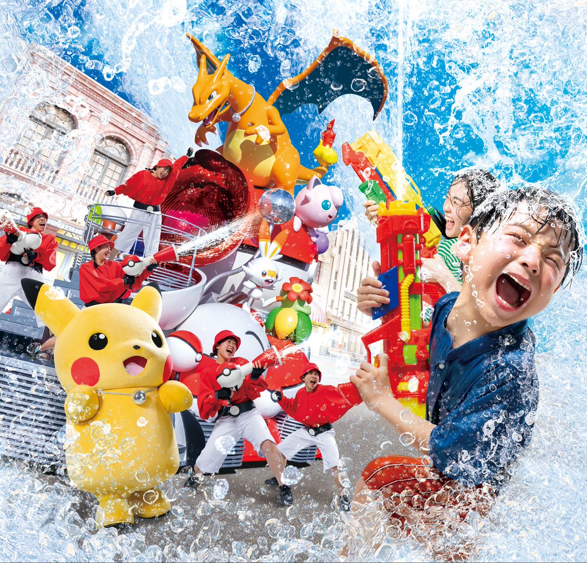 Serebii Update: Universal Studios Japan to feature Pokémon in the summer NO Limit Summer Splash Parade including new floats such as Gyarados which will spray water. Runs from July 3rd through September 1st Details @ serebii.net