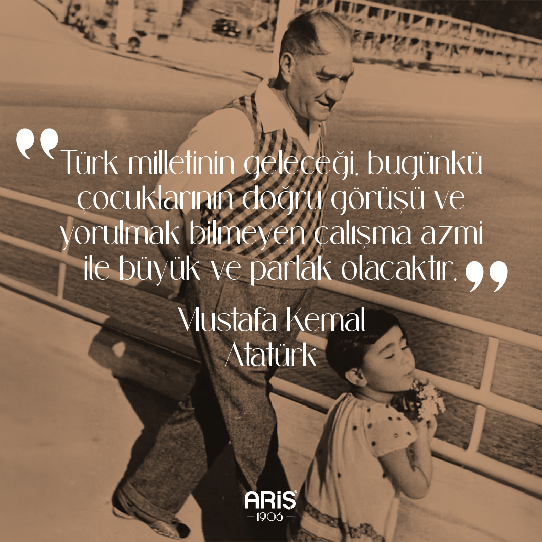 Ulu önder Atatürk'ün vizyonuyla büyüyen çocuklarımızın azmi, Türk milletinin parlak geleceğini şekillendiriyor. 23 Nisan, coşkusuyla kutlu olsun! #23NisanKutluOlsun