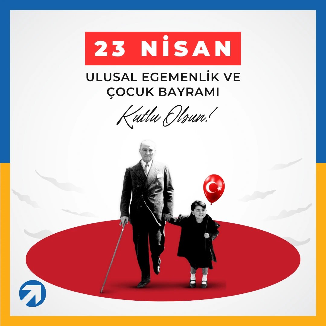 DorukNet's tweet image. 🇹🇷 Gazi Mustafa Kemal Atatürk'ün çocuklara armağan ettiği 23 Nisan Ulusal Egemenlik ve Çocuk Bayramı kutlu olsun!

🎈 Tüm çocuklarımızın sevgi, barış ve umut dolu bir bayram geçirmelerini dileriz.💐

#DorukNet #23Nisan #UlusalEgemenlikveÇocukBayramı