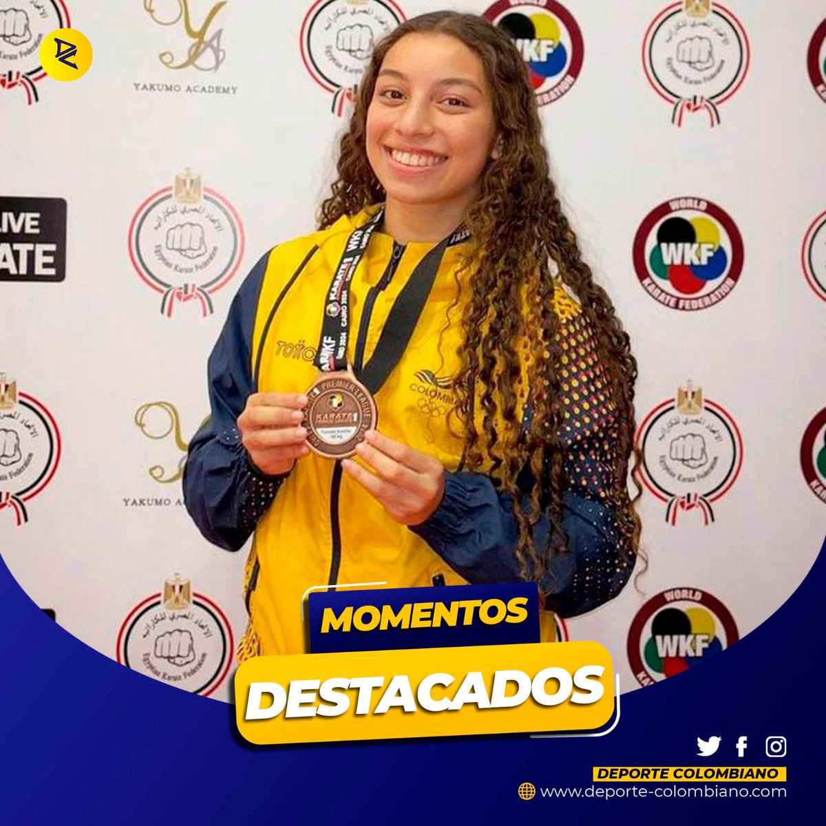 DeportColombia's tweet photo. ¡LO MEJOR DE LA SEMANA ✨!

Los deportistas colombianos brillan por el mundo y nos regalan grandes momentos. Aquí los mejores:

🇪🇬 Ángel Barajas a París: el gimnasta colombiano lideró la clasificación de las barras paralelas de la Copa Mundo y clasificó a los Juegos Olímpicos.

🇦🇺 Carolina imparable en el triatlón: la colombiana fue segunda en la Copa Mundo desarrollada en Australia, y se acerca al cupo olímpico.

🇹🇷 La marcha atlética suma 4 cupos: los atletas colombianos lograron clasificar a los Juegos Olímpicos dos equipos mixtos en el World Athletics Race Walk de Turquía.

🇪🇬 Sofía histórica: la karateca se convirtió en la primera colombiana en acceder a un podio de la Premier League de Karate 1, al colgarse la medalla de bronce en los -50 kg.