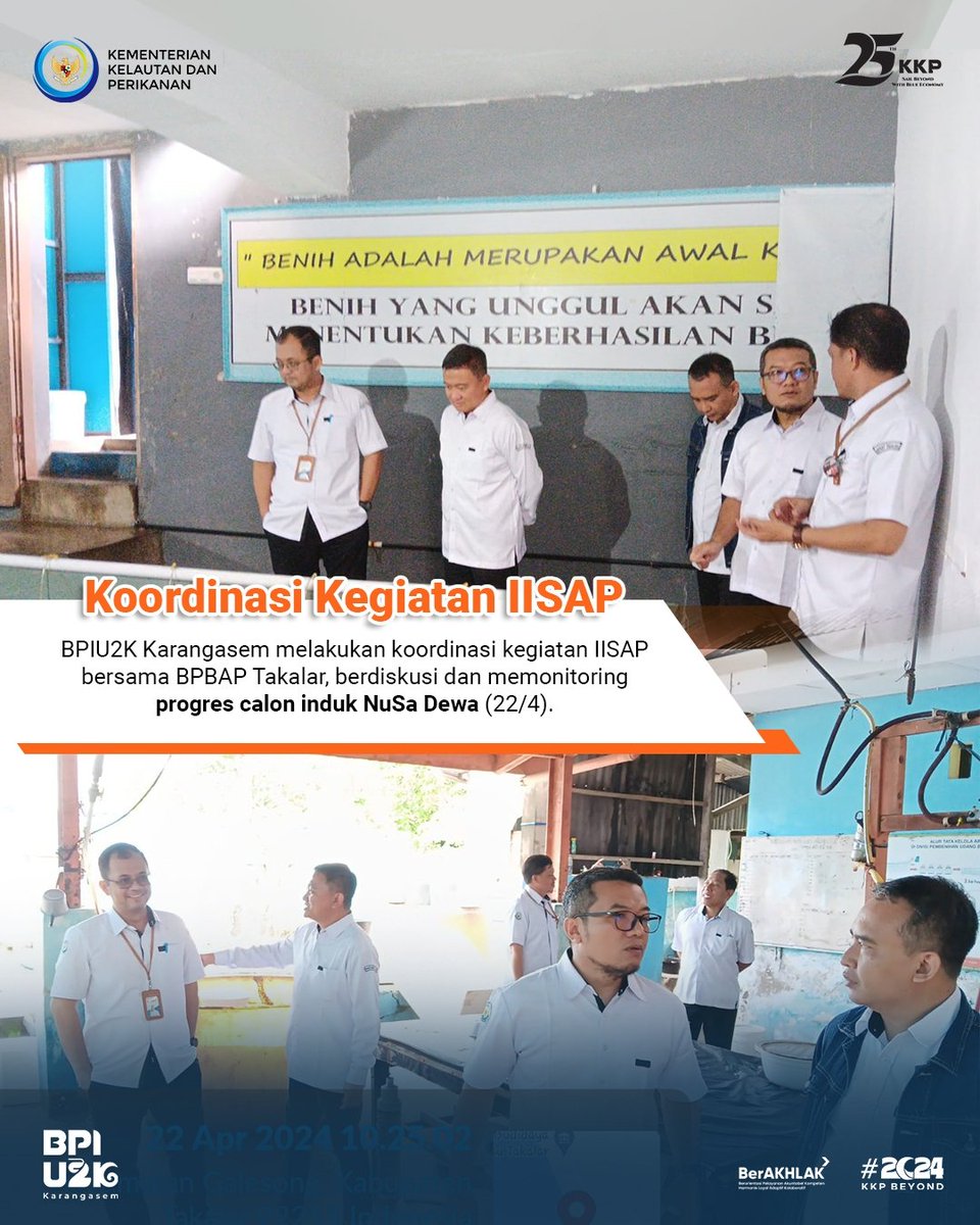 BPIU2K_K's tweet photo. BPIU2K Karangasem melakukan koordinasi kegiatan IISAP bersama @bpbaptakala berdiskusi dan memonitoring progres calon induk #NuSaDewa

#KKPbeyond #25TahunKKP #ekonomibiru #udangvaname #takalar #vannameishrimp https://t.co/SRvOjVz4fc