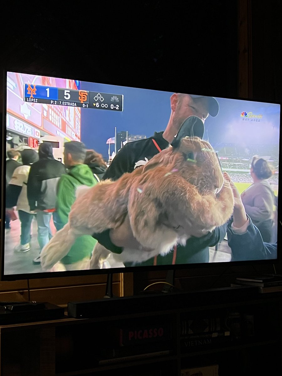 The ESA bunny is back at Oracle Park and I LOVE THIS BUN!