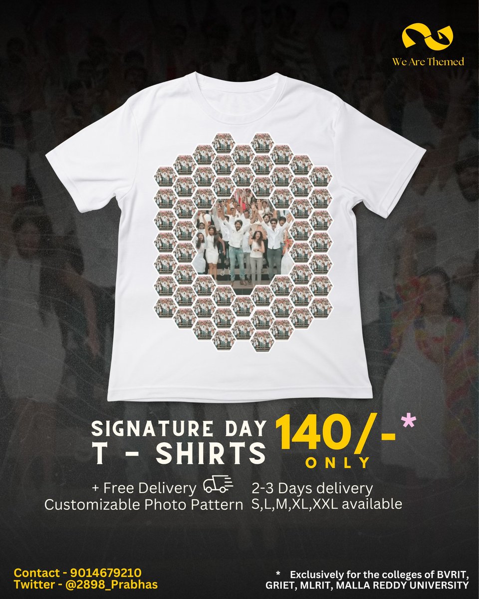 Deepu_Darling_'s tweet photo. Signature Day T-shirts available in S,M,XL,XXL sizes for just 140/- only. T-shirts will be delivered for free of cost in 2-3 days after placing the order.
120gsm high quality cloth provided.

Dm @2898prabhas For Bookings 

#signatureday https://t.co/Mu2DE26IHD