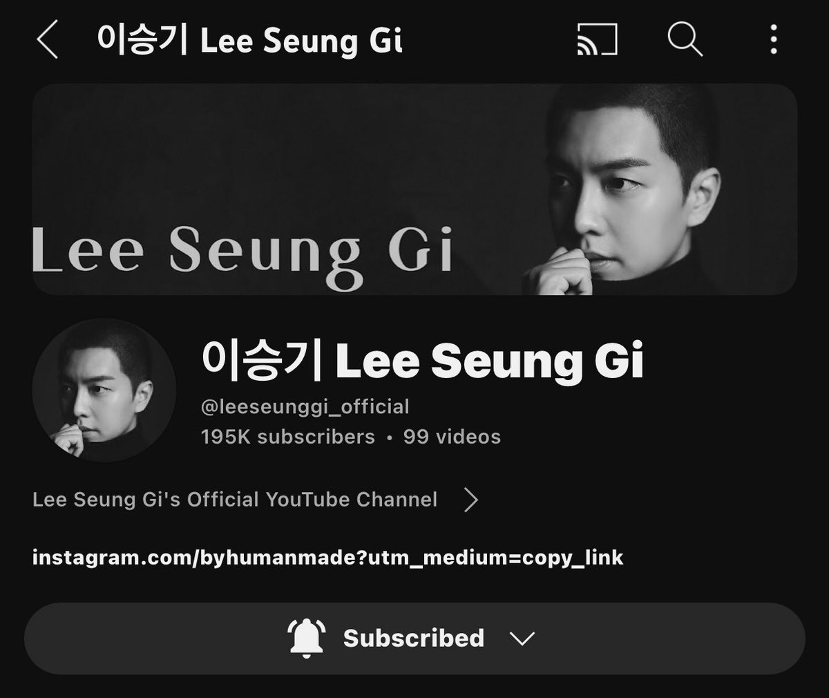 mylovelsg13's tweet photo. @byhumanmade_ 195K Subscribers 🥳👏
https://t.co/Tt8thfJi21
#LeeSeungGi #이승기
#humantable #tableconcert https://t.co/1REzJcygT4
