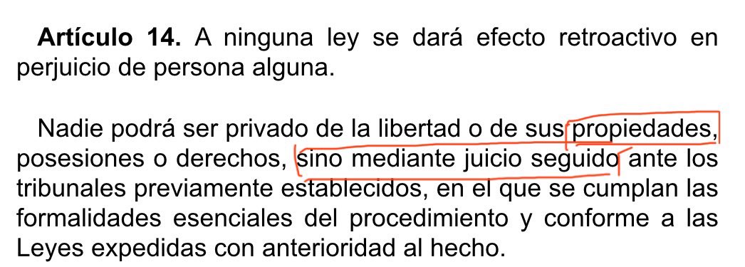 🚨URGENTE🚨 Hoy los diputados de Morena y aliados asestan un golpe mortal al artículo 14 constitucional que prohíbe actos de privación sin juicio previo y debido proceso. Esto tendrá repercusiones en la confianza internacional y el clima de inseguridad jurídica. No solo se