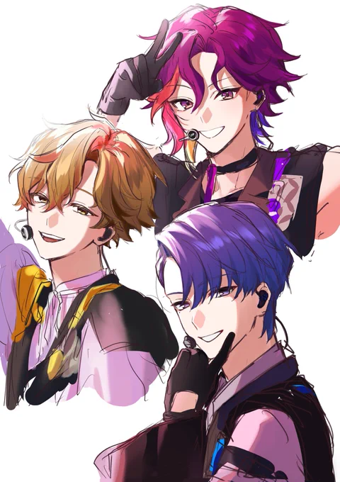 Xlamvの3人を描いた 