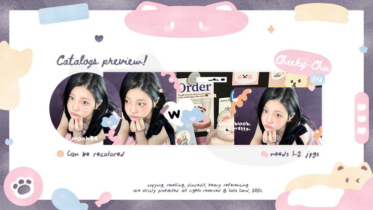 help rt, thank you 💗

haii aku ada anak baru nih namanya “tale time and cheeky chu” mohon disayang yaa dan mohon bantuannya untuk ospek juga, buat yg mau take layoutnya bisa dm aku yaa! jangan lupa cek ALT 💭💗

#zonauang #zonaba #zonajajan