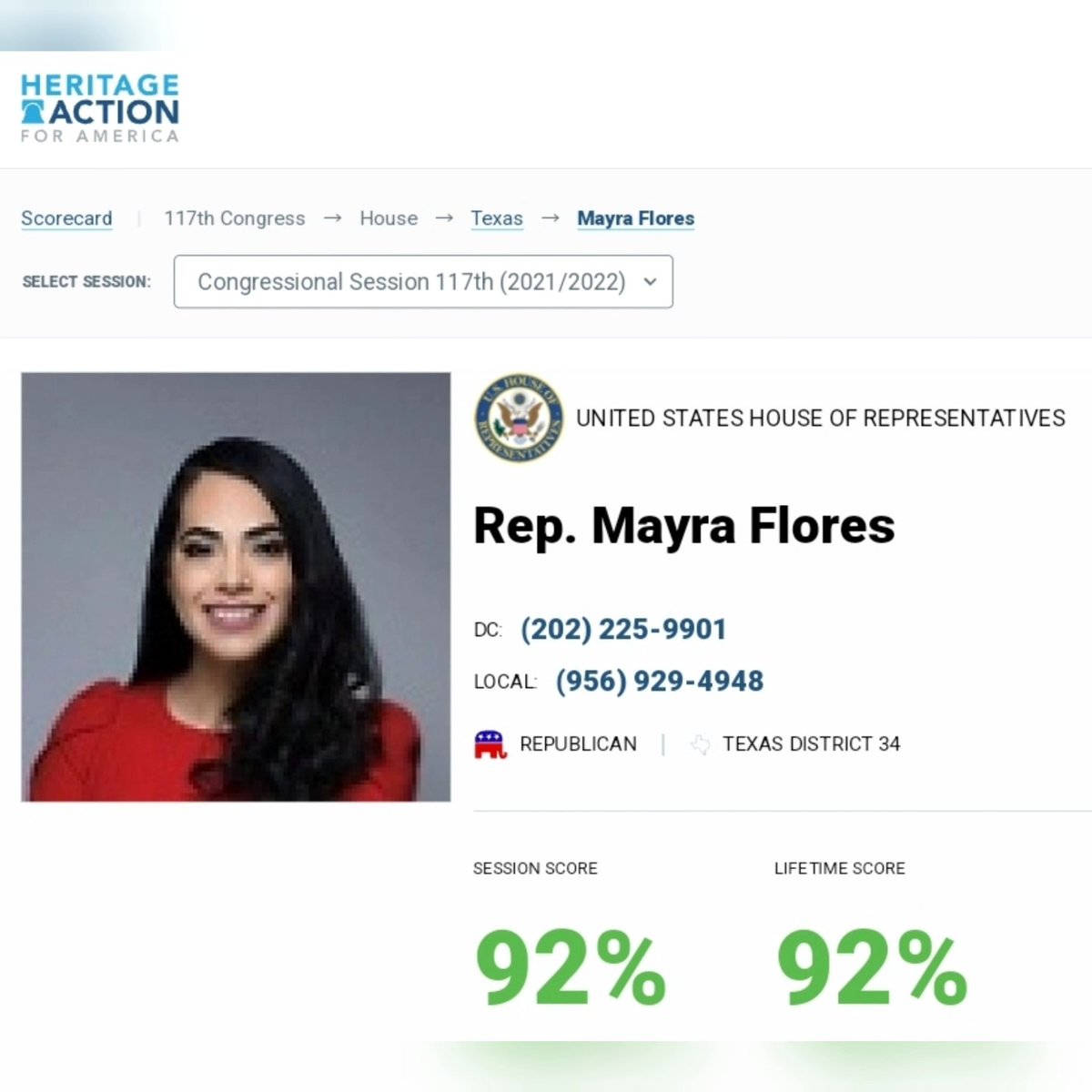 I proudly served South Texas in 2022 as the first Mexican-born Congresswoman in American history. I had an A+ voting record for key legislation against reckless spending, protected our 2nd Amendment rights against socialistic policies, and was a champion of economic freedom 🇺🇸