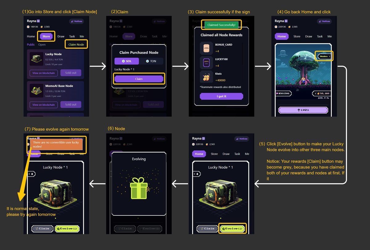 🧐Confused about claiming? 🎆We've got you covered!!! 🌤️Check out our detailed instruction guide for clarity. #MomoAI