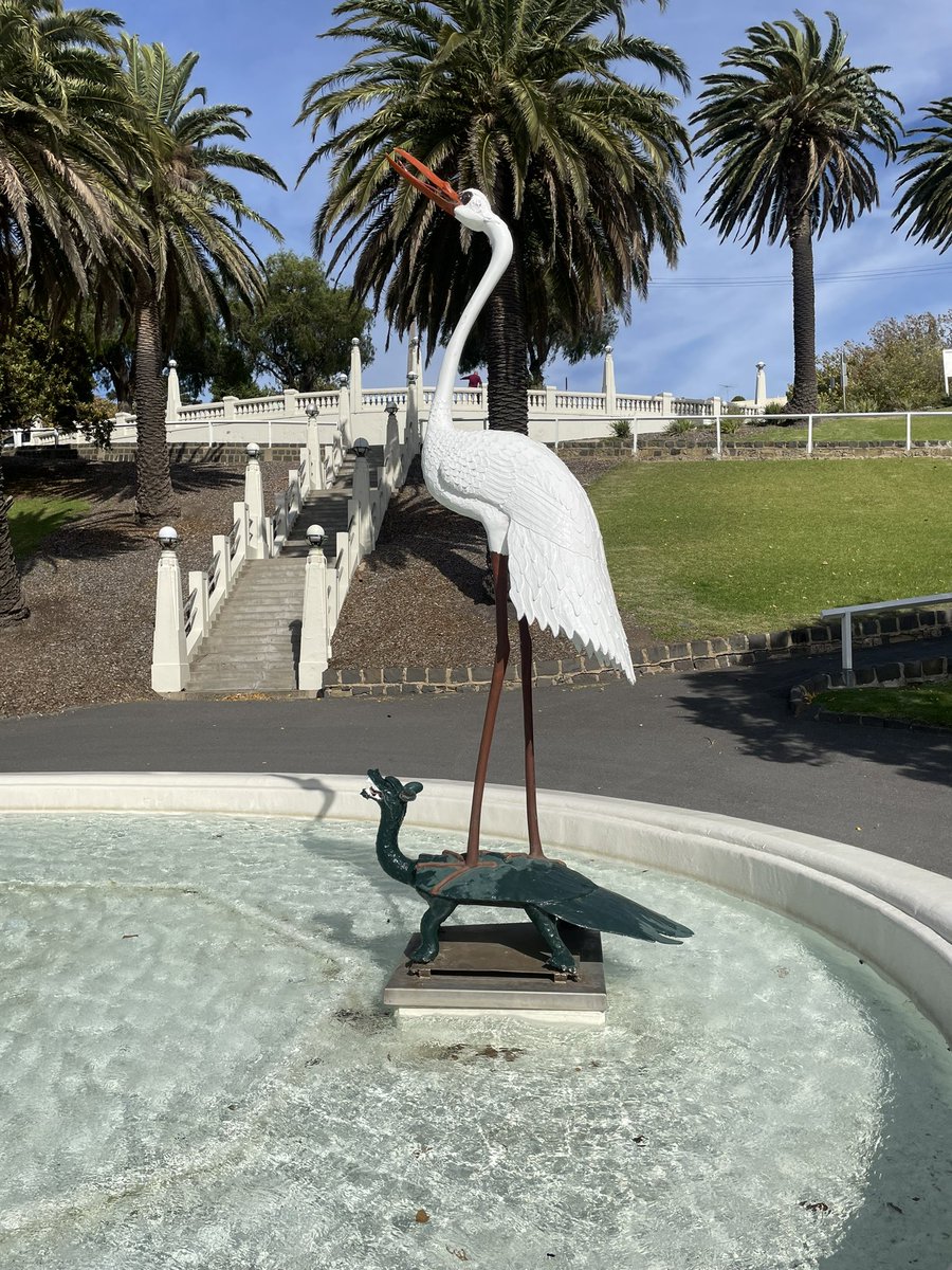 yeah your fountain is cool but does it have ibises riding some kind of dragon-turtle chimera?