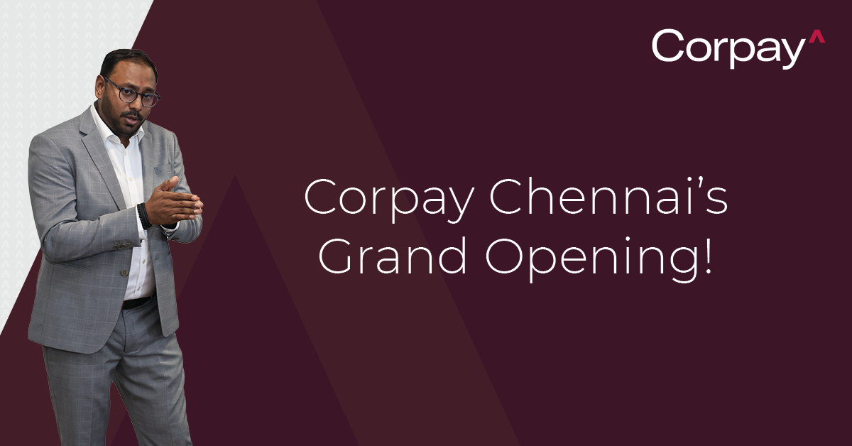 Corpay’s Chennai office has now opened! We’re the global hub for business strategy & intelligence and data analytics for Corpay Cross-Border, a leading non-bank provider of FX, global payments technologies and currency risk management solutions. hubs.ly/Q02tGVh70