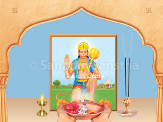 Hanuman jayanti is celebrated in Maharashtra,on the full moon day (pournima) of the Hindu lunar month of Chaitra.There is a custom of offering oil &amp; sindur to "श्री हनुमान" on this day. At some places,the practice of breaking a coconut is a part of the worship
#ॐ_हं_हनुमंते_नमः