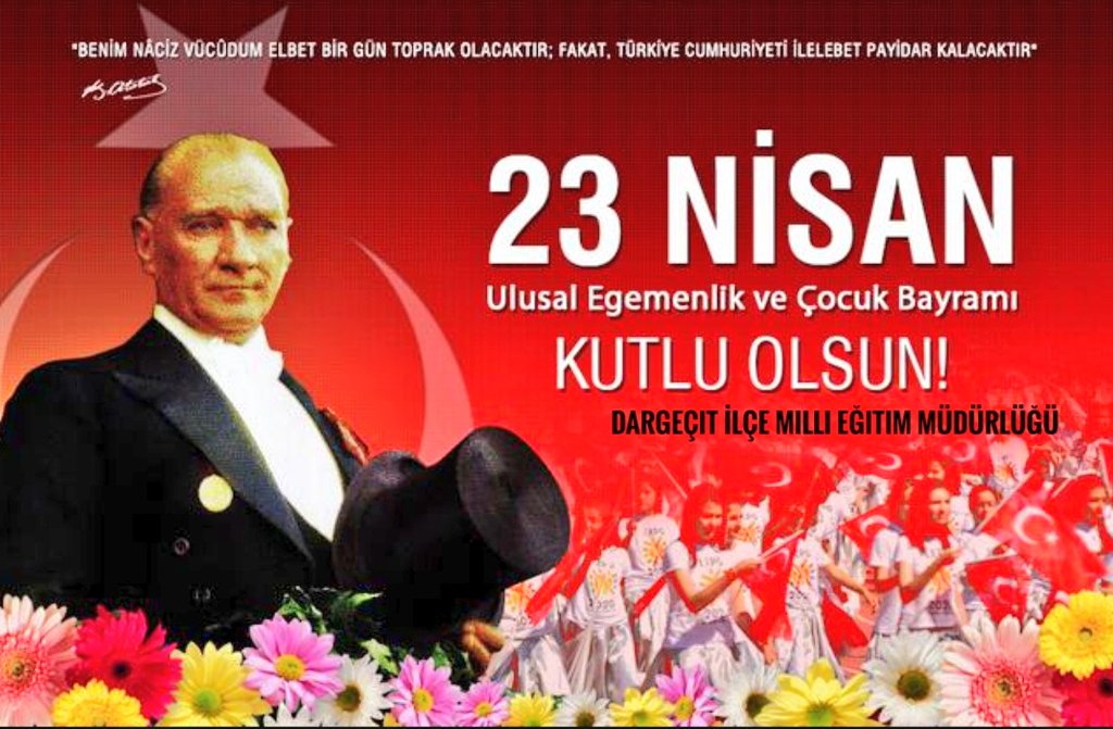 Bu dünya sizin çocuklar, bugünün yarını sizin. Sizler şanlı tarihimizden aldığımız ilham ile geleceğe dair umudumuzsunuz. 23 Nisan Ulusal Egemenlik ve Çocuk Bayramımız kutlu olsun. #23nisanulusalegemenlikveçocukbayramı .@tcmeb @Yusuf__Tekin @tuncay_akkoyun @Murat69_Demir