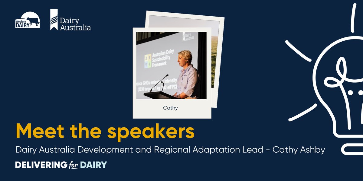 Cathy Ashby returns for Dairy Innovation Day 2024, sharing with farmers the progress of the WA carbon calculator pilot project launched last year. Hear from Cathy and other speakers at Dairy Innovation Day 2024 by registering your attendance here - …ryinnovationday2024.eventbrite.com.au