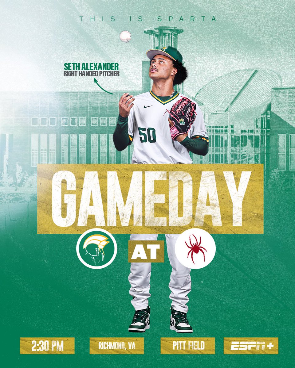 Heading up to the state capital! 🆚 Richmond 🕝 2:30 PM 📍 Richmond, Va. 🏟️ Pitt Field 📊 shorturl.at/bpDH6 📽️ ESPN+ | shorturl.at/iFQU0 #GoldStandard🔰