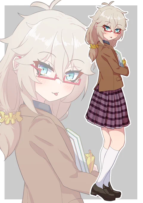 つむぎちゃんの髪と服を好き勝手いじり倒してます #私はこういう絵描きです見た絵描き全員参加 