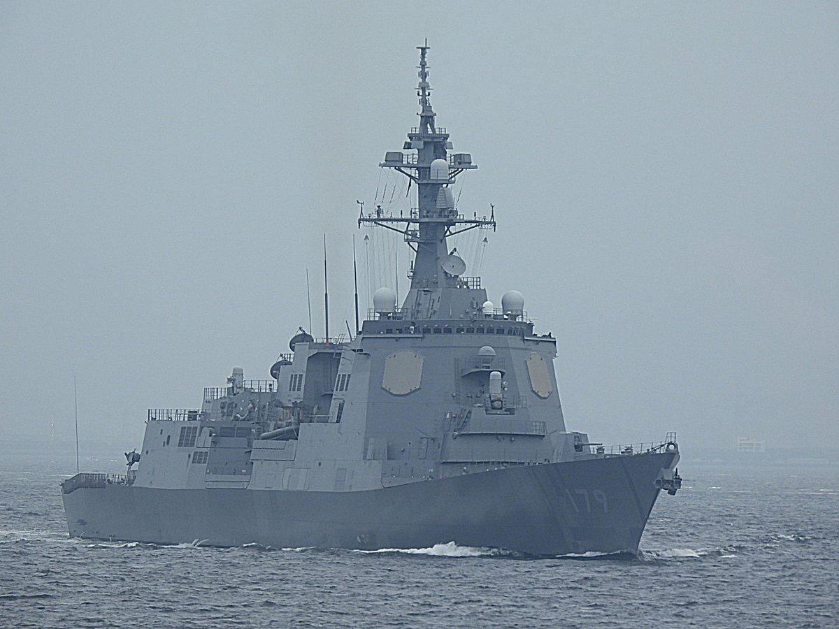 Japanese Maritime Self-Defense Force Maya-class guided missile destroyer JS Maya (DDG 179) leaving Yokosuka, Japan - April 23, 2024 #jsmaya #ddg179 SRC: TW-@MICHIYAM
