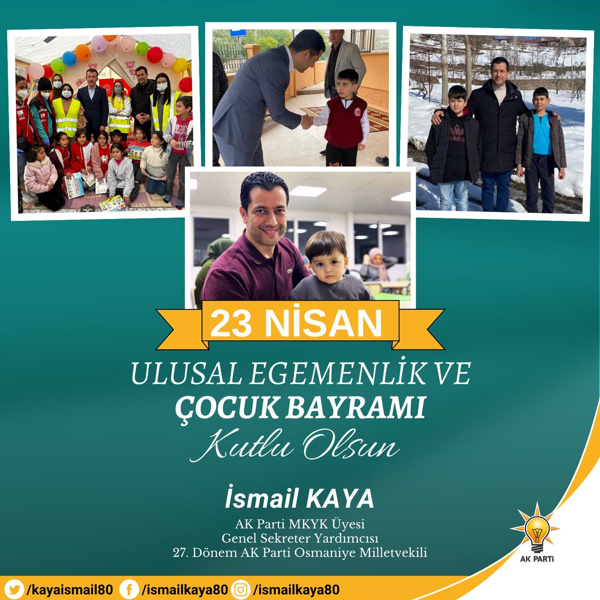 23 Nisan Ulusal Egemenlik ve Çocuk Bayramı'mız kutlu olsun. 🇹🇷 #TBMM104Yaşında #23Nisan2024