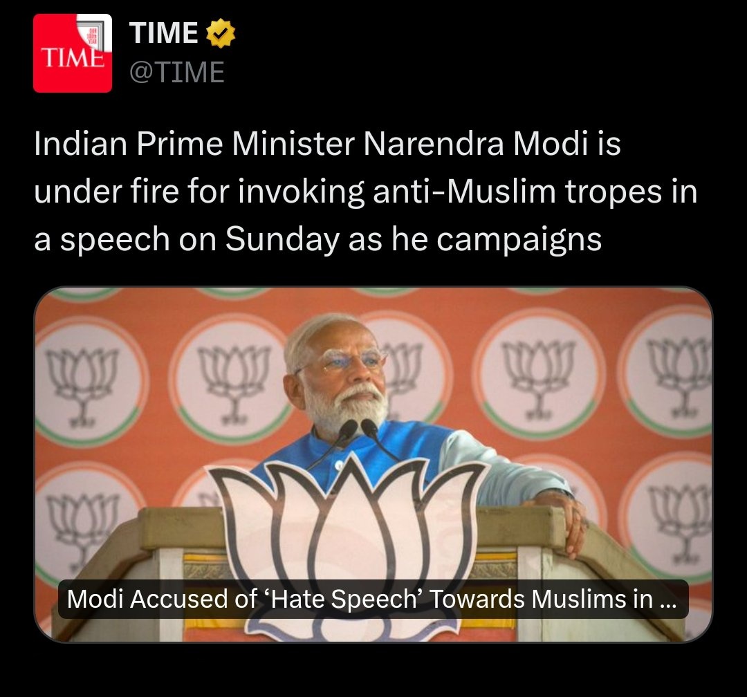 More than 48 hours have passed since Modi made that hate speech in Banswara and till now not even a single statement is issued by Election Commission.

Even international media is covering it but Election Commission is still mute! Is this really happening?!