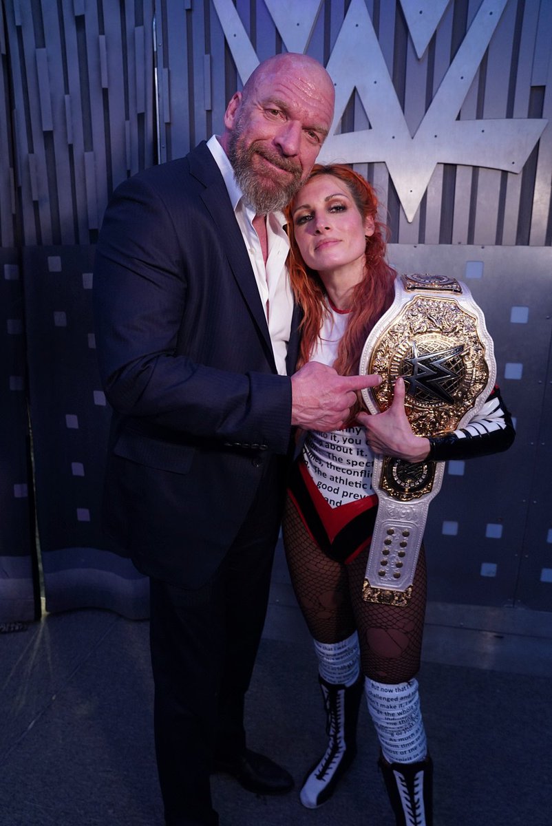 Hey, @BeckyLynchWWE…here’s that updated photo you requested. Big time congrats to your NEW Women’s World Champion.