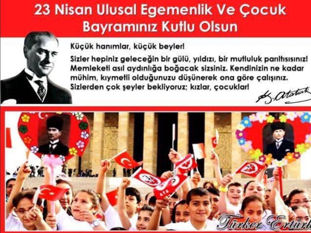 23 Nisan 1920 günü Büyük Millet Meclisi toplandı. Milletvekillerinin tek hedefi ülkeyi işgalci güçlerden kurtarmaktı. Başta Mustafa Kemal olmak üzere hepsini saygıyla anıyor Ulusal Egemenlik ve Çocuk Bayramımızı kutluyoruz. GÜNAYDIN