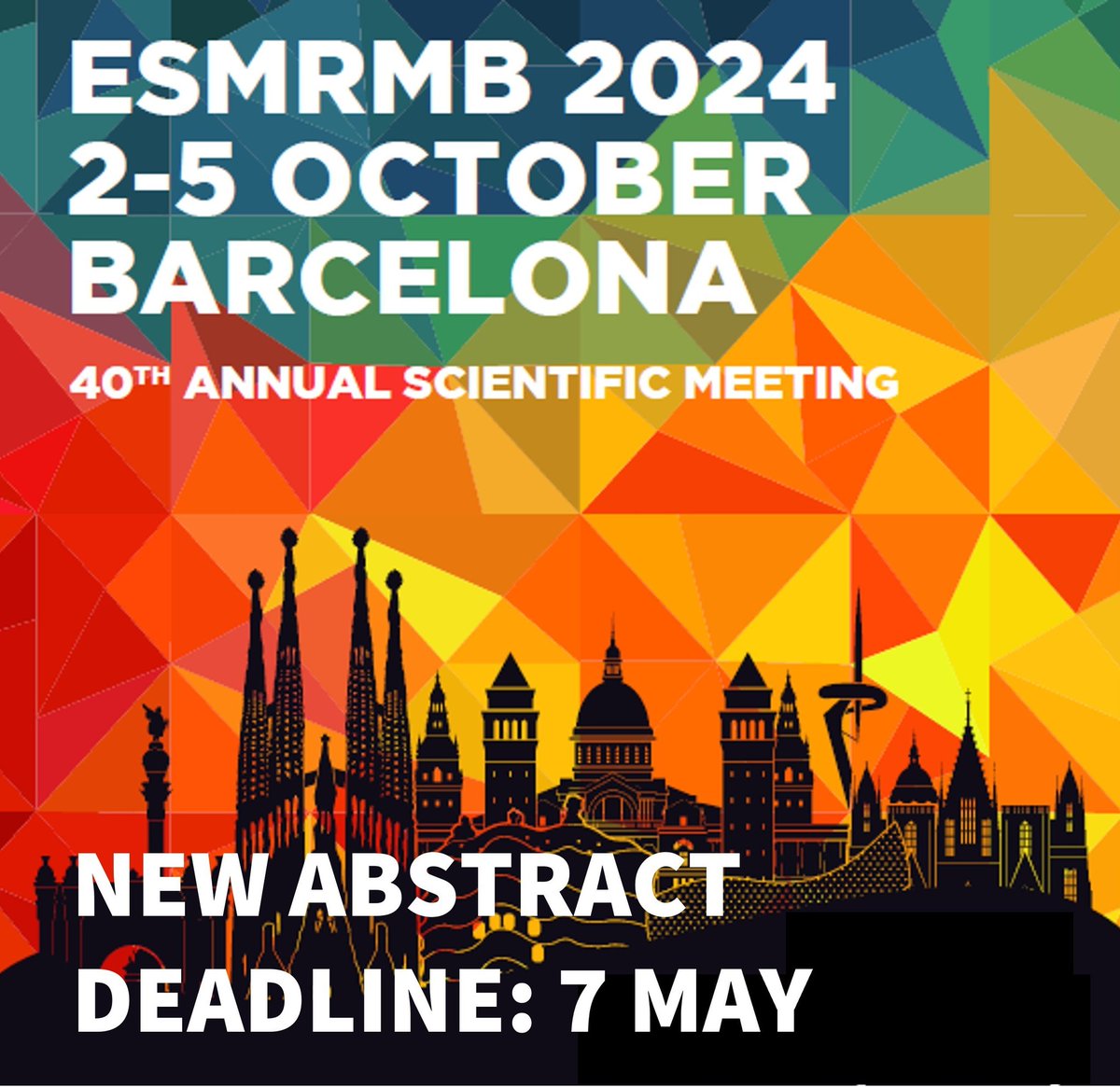 Gogogo! 💪👏✍️ Still two weeks to submit your abstract for @ESMRMB #esmrmb2024 in Barcelona 2-5 October!
esmrmb2024.org/abstract-submi…