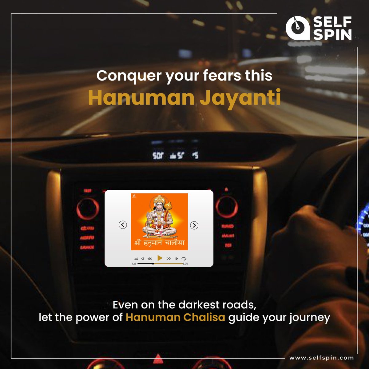 May Lord Hanuman's blessings inspire us to overcome obstacles on the path of life's journey with unwavering faith and determination🙏✨

#HanumanJayanti #HanumanJanmotsav #SelfDrive #SelfSpin #CarRental #Pune #Bengaluru #Goa #SelfDriveRental #BikeRental
